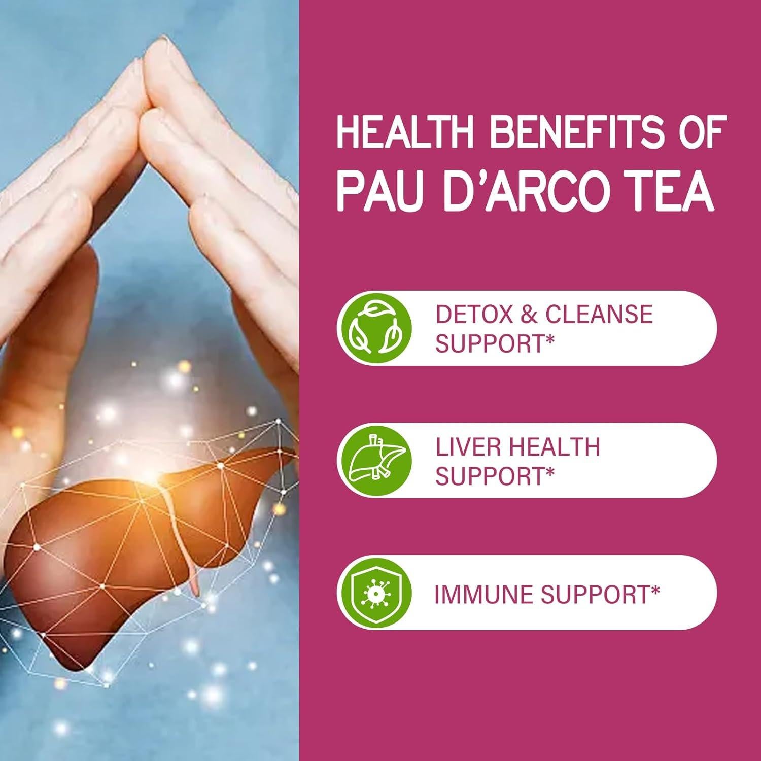 Té Herbal Detox Pau d'Arco TisaFlor 50 Bolsitas Sin Cafeína