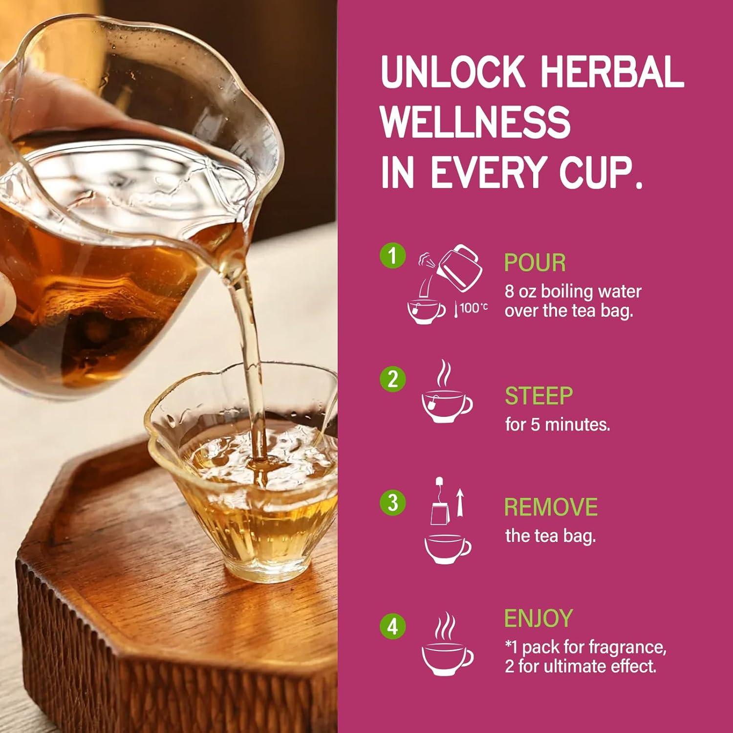 Té Herbal Detox Pau d'Arco TisaFlor 50 Bolsitas Sin Cafeína