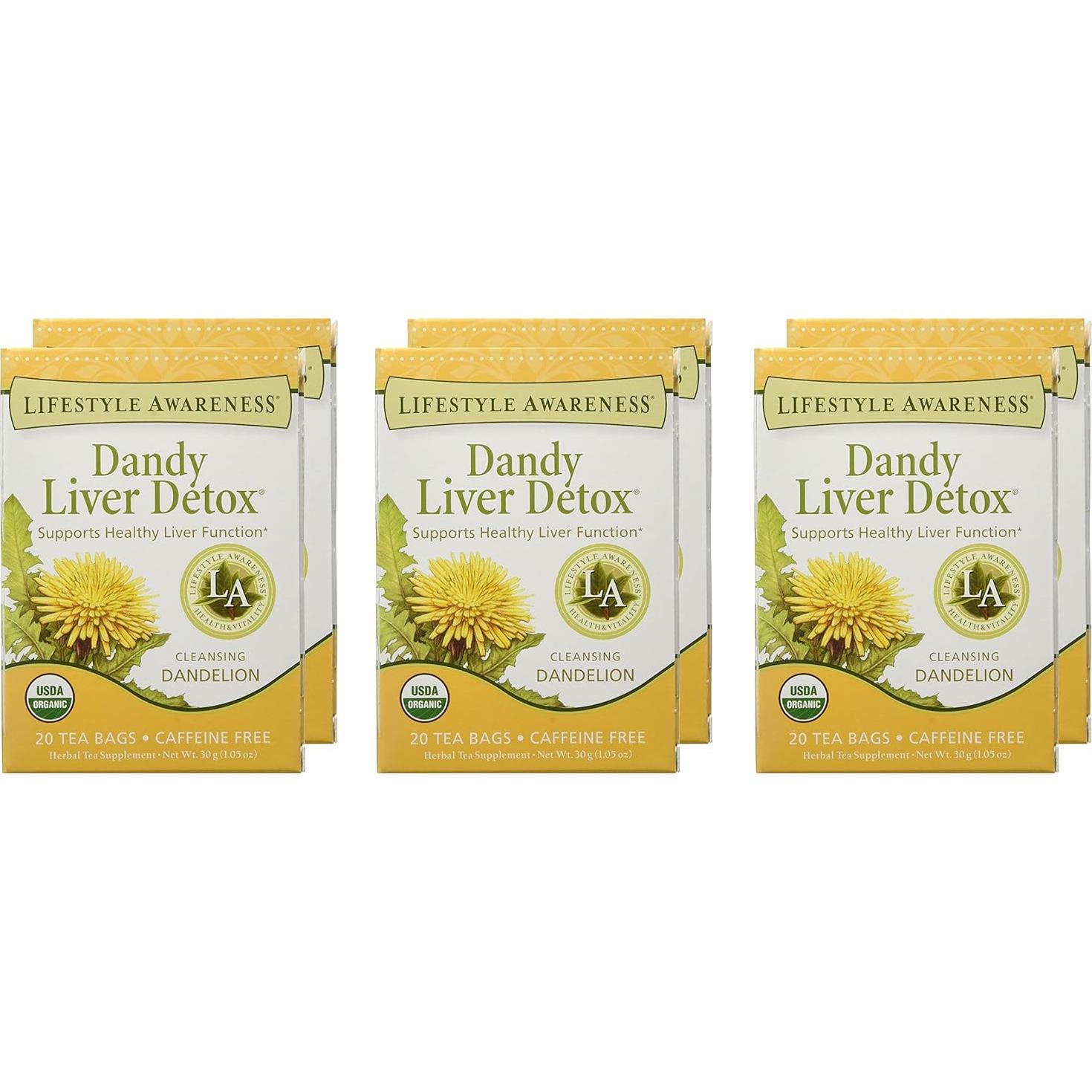 Té Detox de Hígado Dandy Sin Cafeína 20 Bolsitas 40g