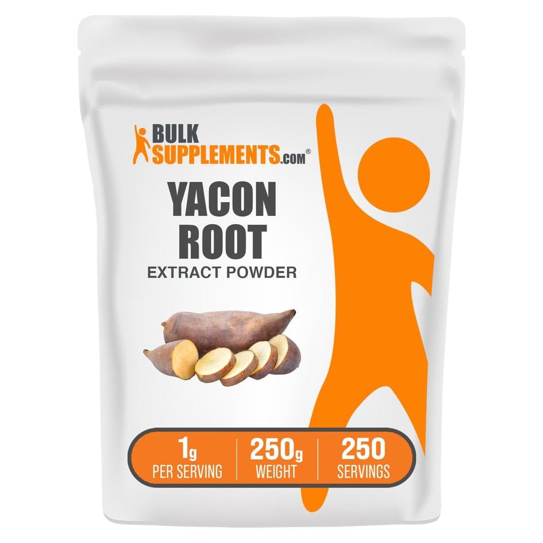 Extracto de Raíz de Yacón en Polvo BulkSupplements 250g - Edulcorante Natural