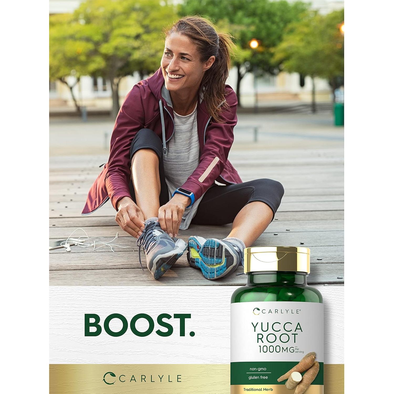 Extracto de Raíz de Yuca Carlyle 1000mg 120 Cápsulas Suplemento Herbal