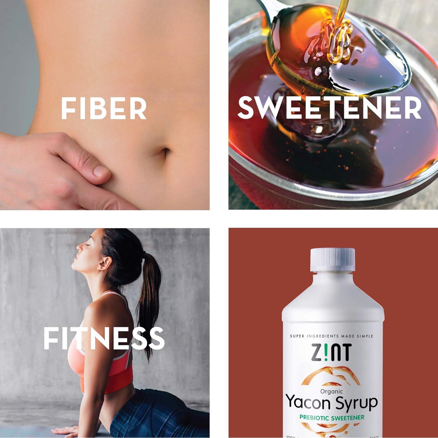 Jarabe de Yacón Orgánico Zint 236.6 ml - Endulzante Natural