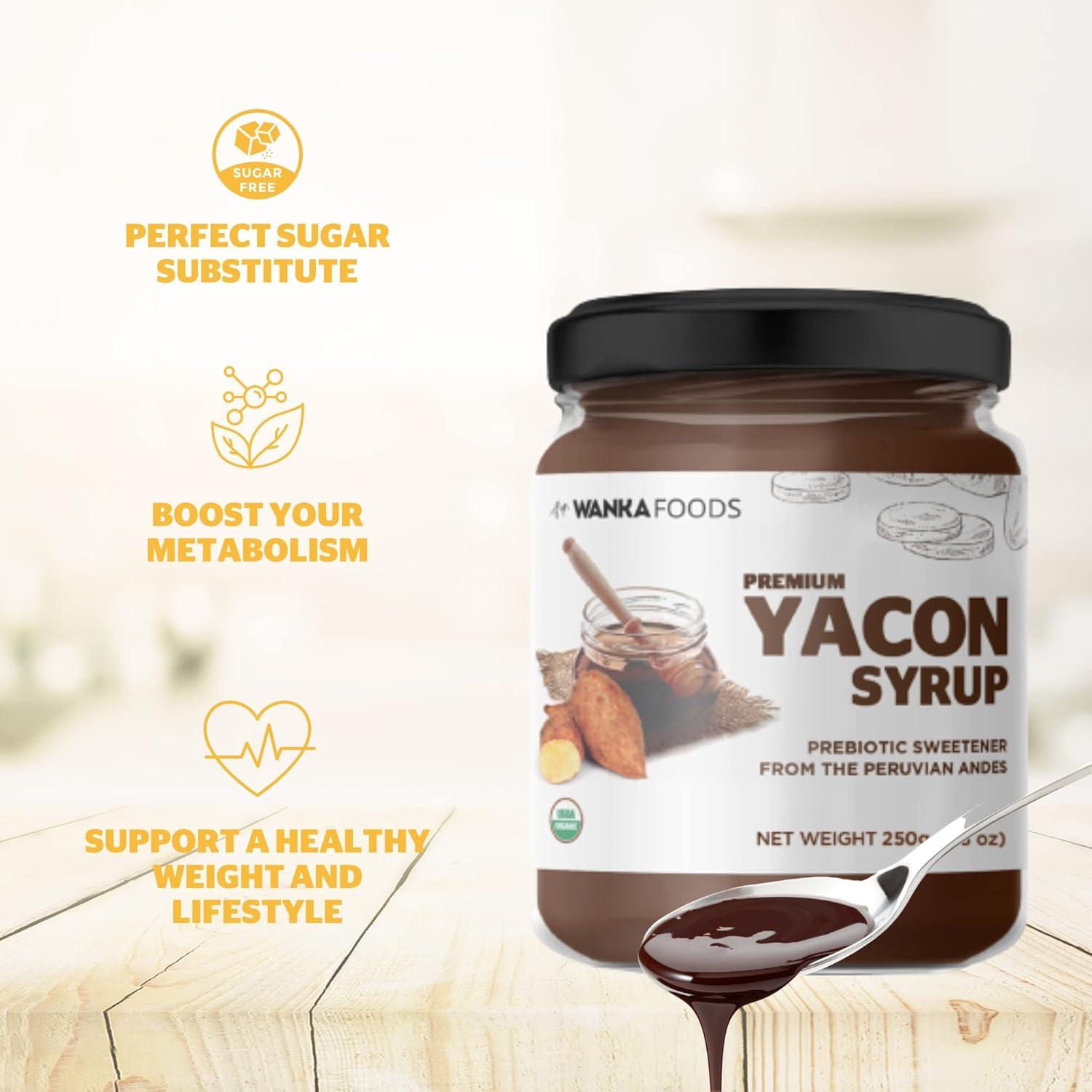 Polvo de Maca Orgánica 226.8g + Jarabe de Yacón Orgánico 2 unidades