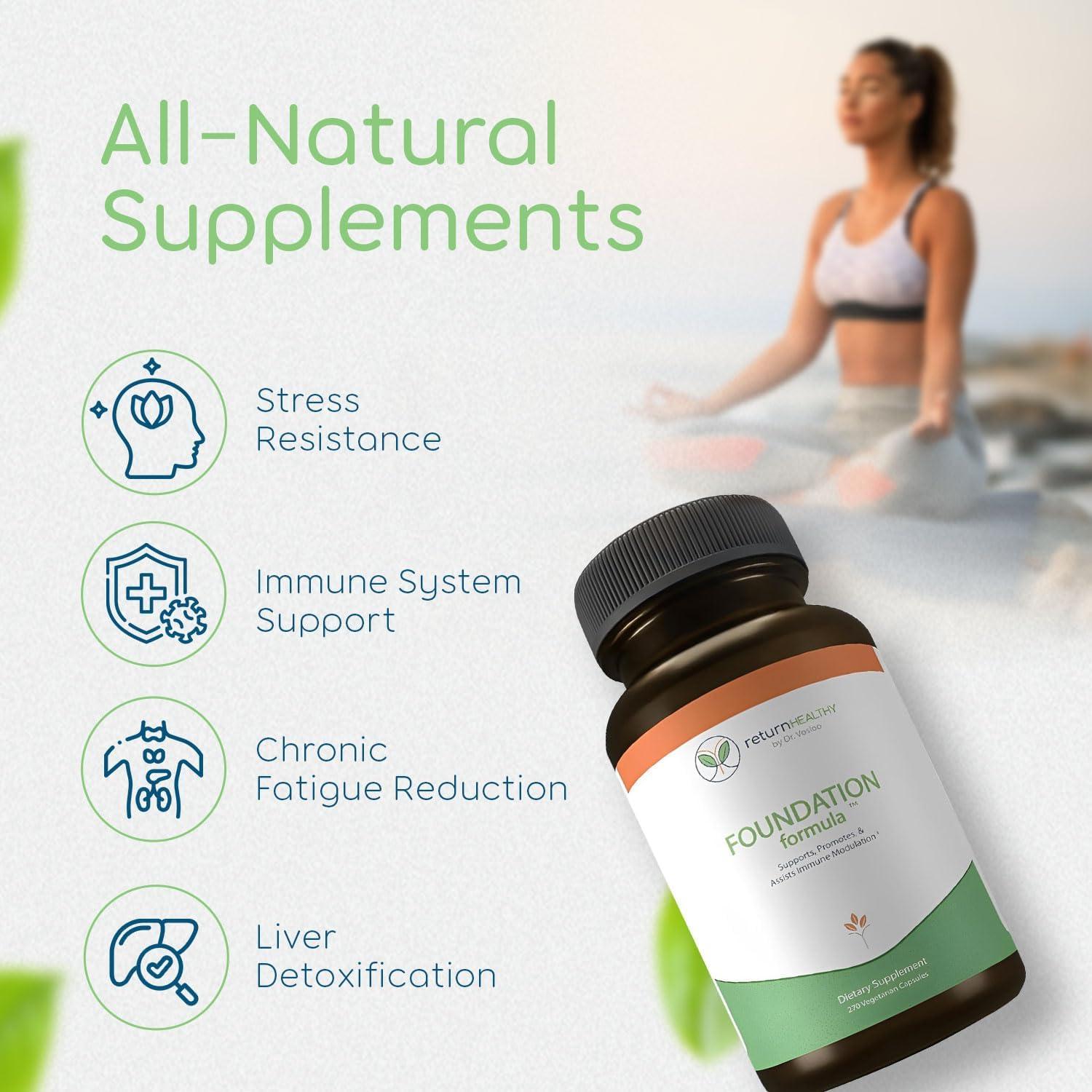 Suplemento Inmunológico Return Healthy 270 Cápsulas 100% Natural