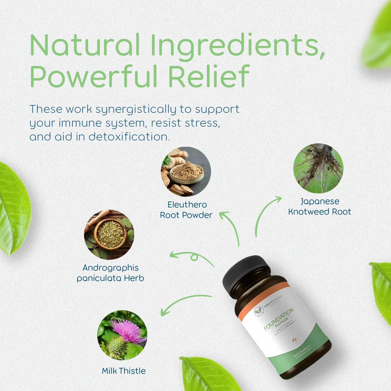 Suplemento Inmunológico Return Healthy 270 Cápsulas 100% Natural