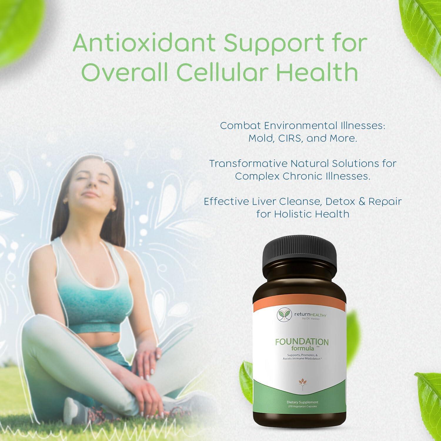 Suplemento Inmunológico Return Healthy 270 Cápsulas 100% Natural