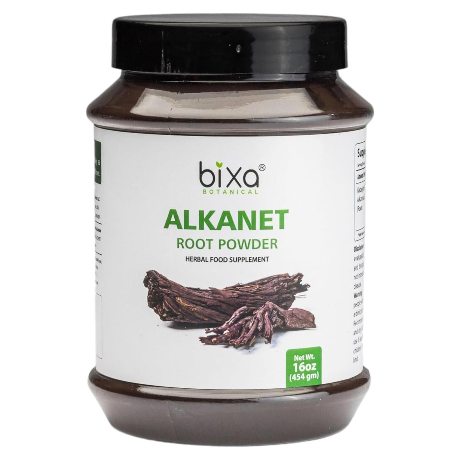Polvo de Raíz de Alkanet Bixa Botanical 454g Antioxidante