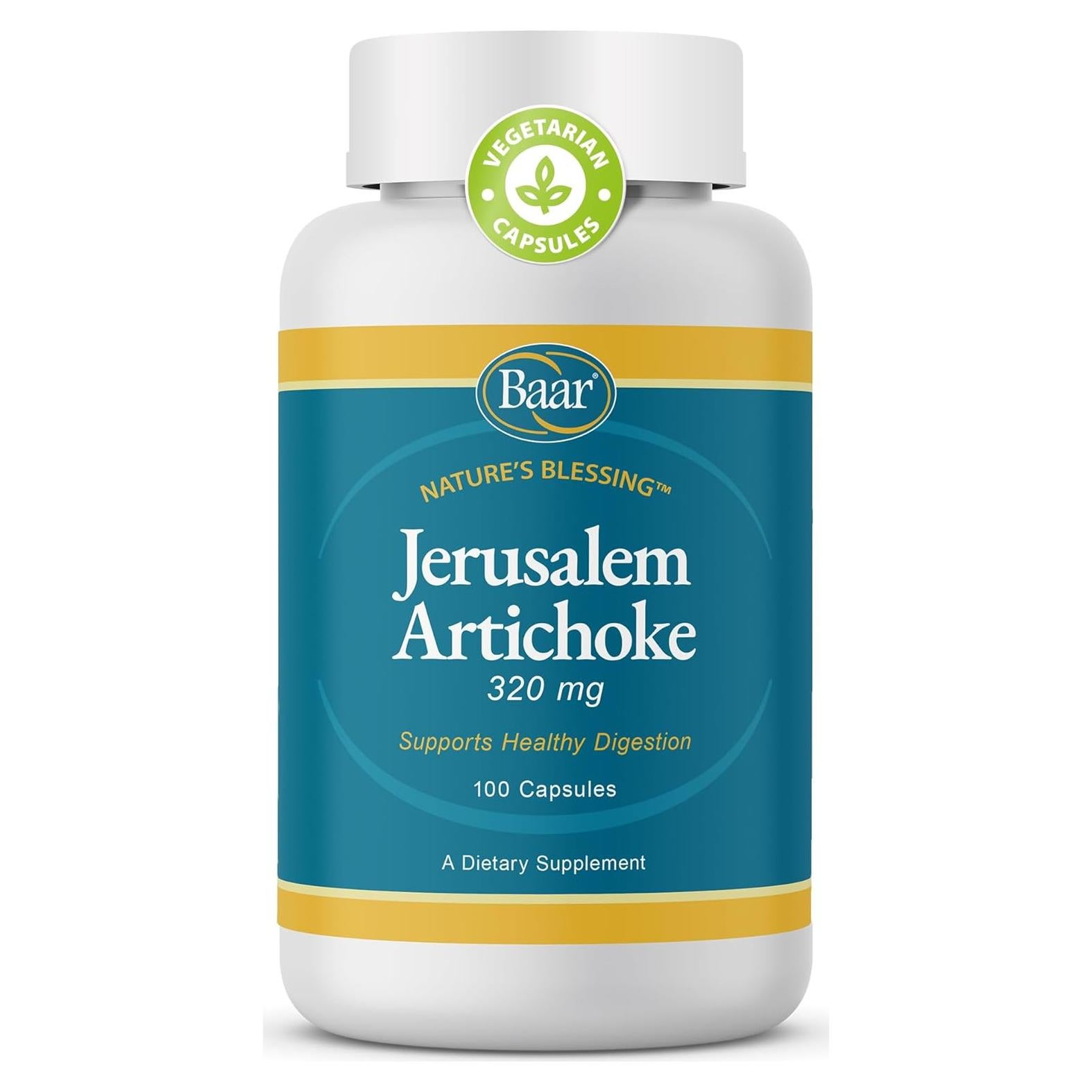 Cápsulas de Alcachofa de Jerusalén Baar 320 mg - 100 Unidades