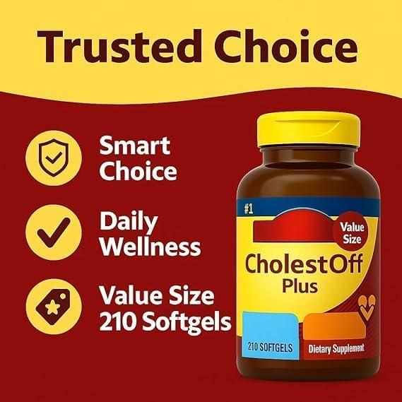 Cholesterol Off Plus 210 Softgels 900mg Esteroides Vegetales