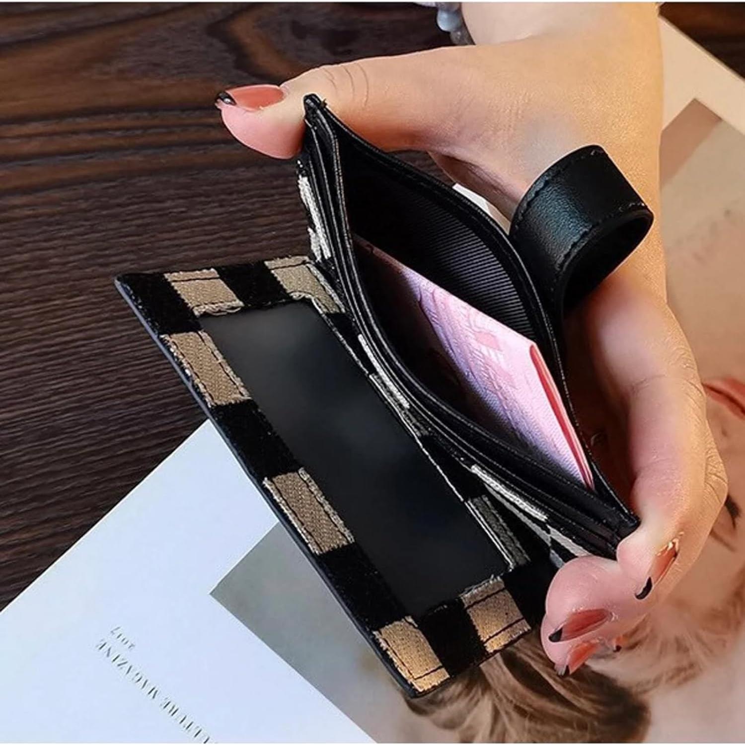 Cartera delgada TURBOOST para tarjetas - Lienzo Negro