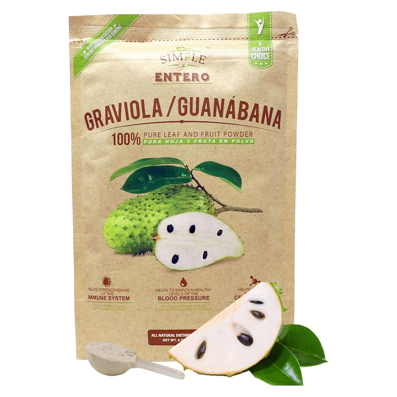 Polvo de Graviola 100% Puro - 226.8 g - Sin Aditivos