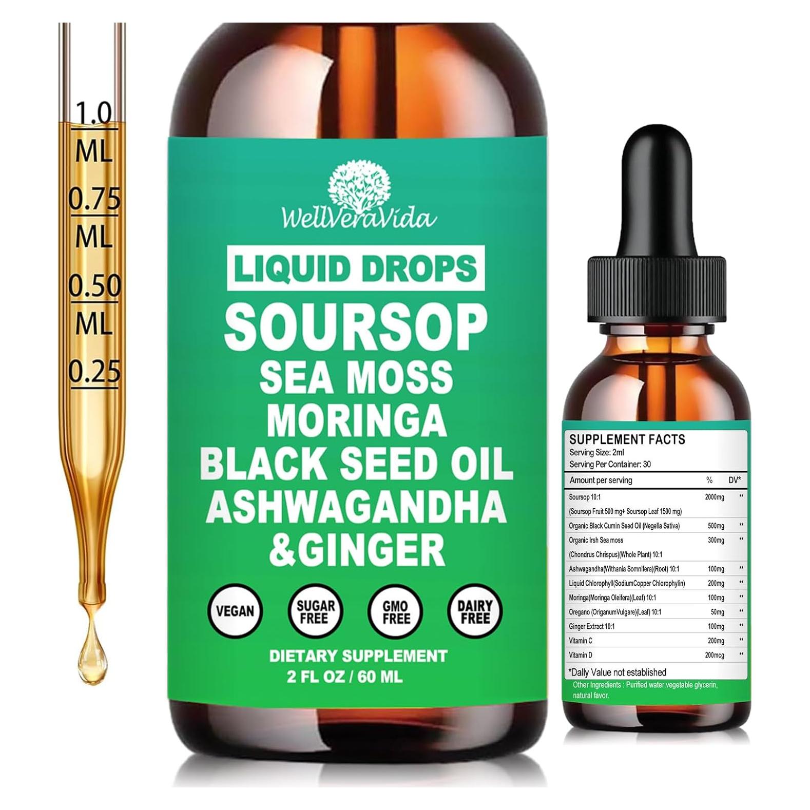 Extracto Líquido de Bitters de Guanábana WellVeraVida 140g