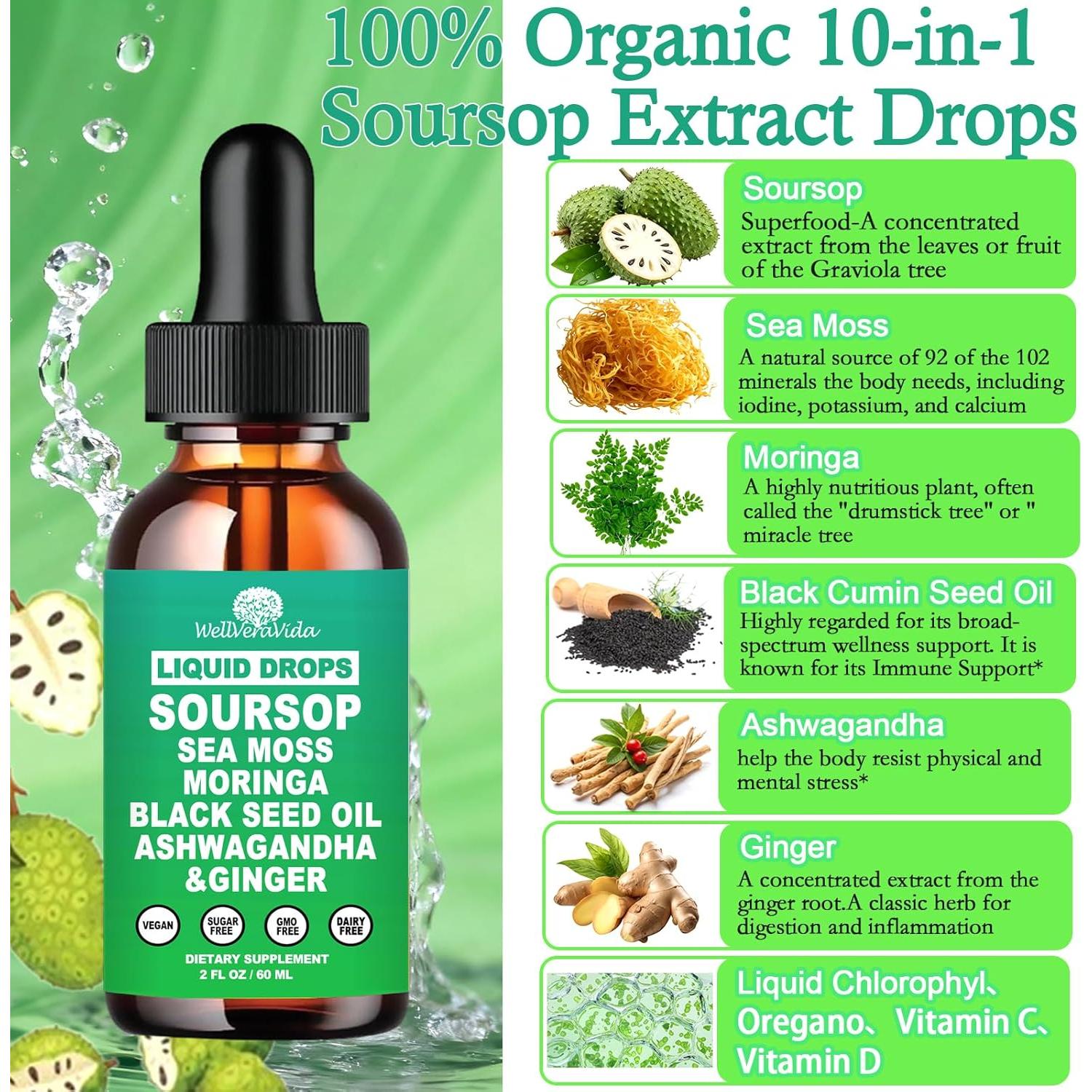 Extracto Líquido de Bitters de Guanábana WellVeraVida 140g