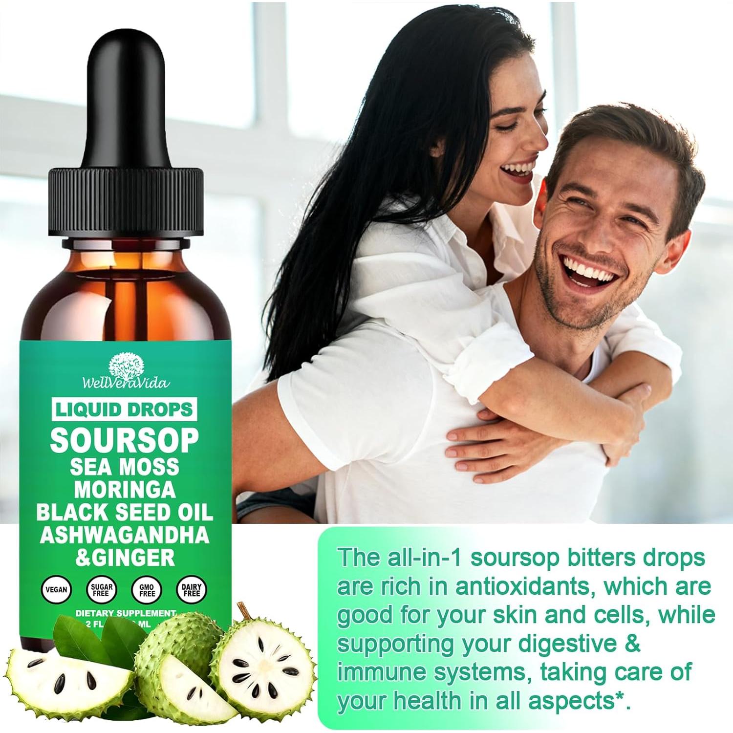 Extracto Líquido de Bitters de Guanábana WellVeraVida 140g