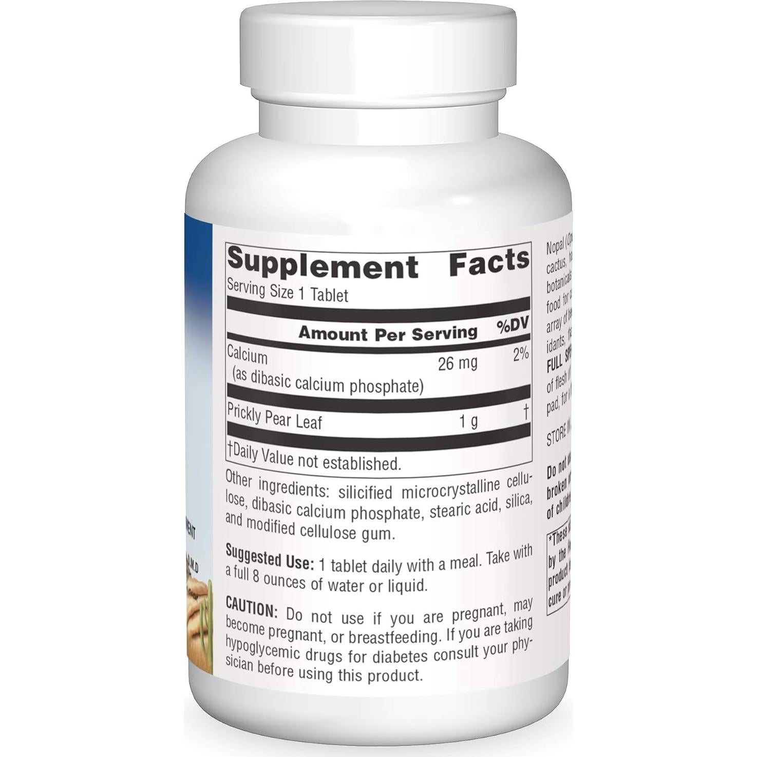 Suplemento de Nopal Cactus 1000mg Planetary Herbals 200g