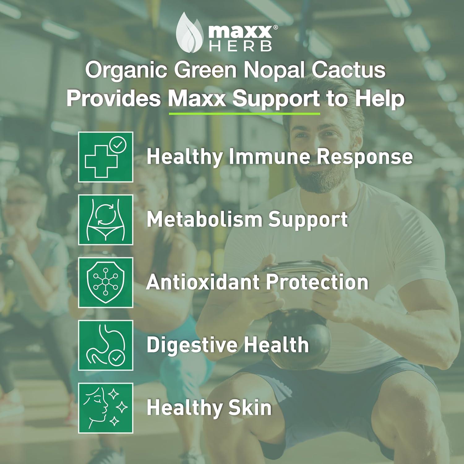 Cápsulas de Nopal Verde Maxx Herb 180 Unidades 272g