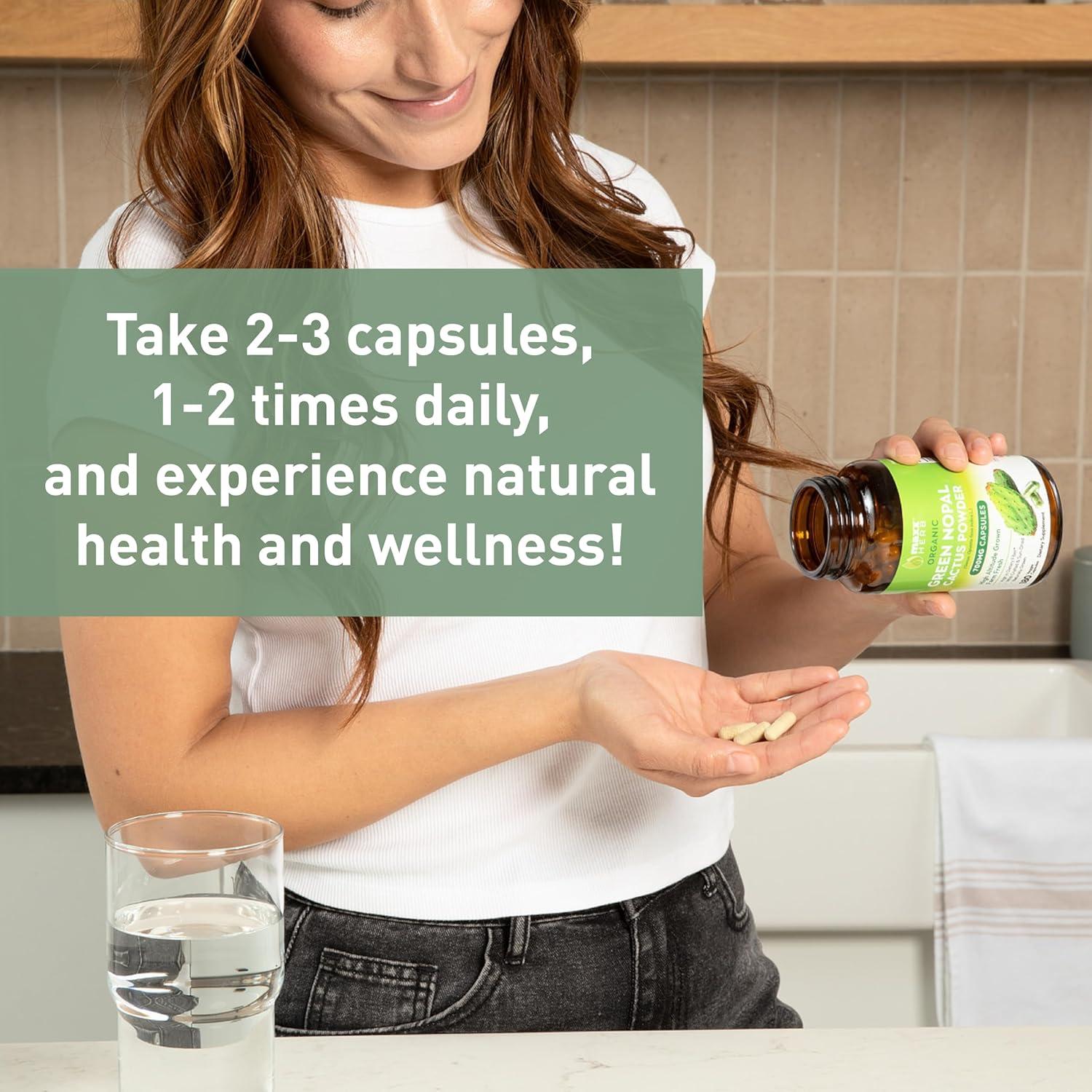 Cápsulas de Nopal Verde Maxx Herb 180 Unidades 272g