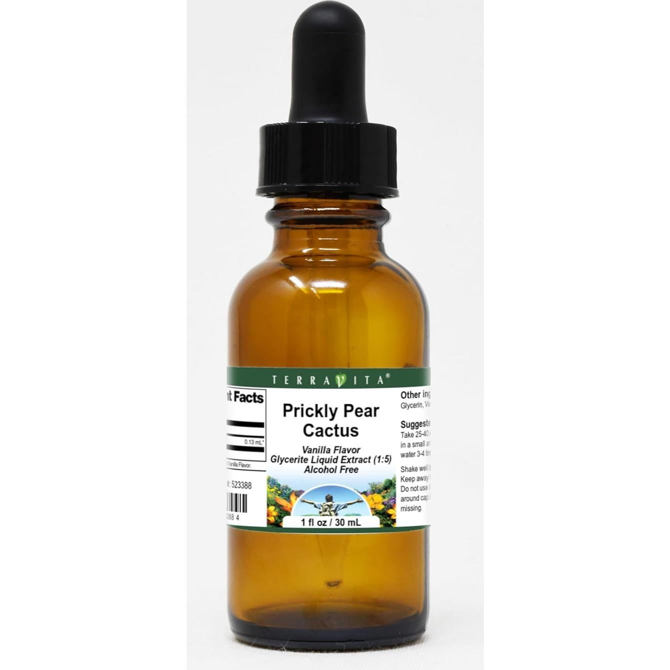 Extracto Líquido de Nopal de Pera Espinosa TerraVita 88.72 ml - Vainilla - Paquete de 3