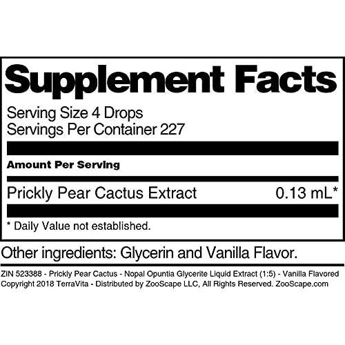 Extracto Líquido de Nopal de Pera Espinosa TerraVita 88.72 ml - Vainilla - Paquete de 3