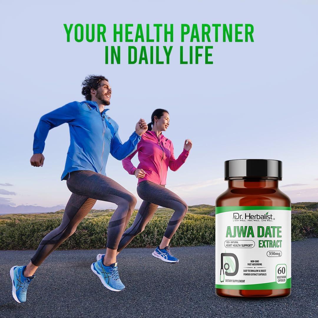 Cápsulas de Dátil Ajwa 350mg Dr. Herbalist - 60 Unidades