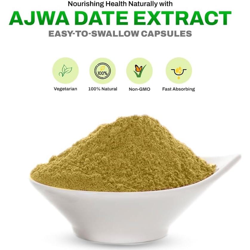 Cápsulas de Dátil Ajwa 350mg Dr. Herbalist - 60 Unidades
