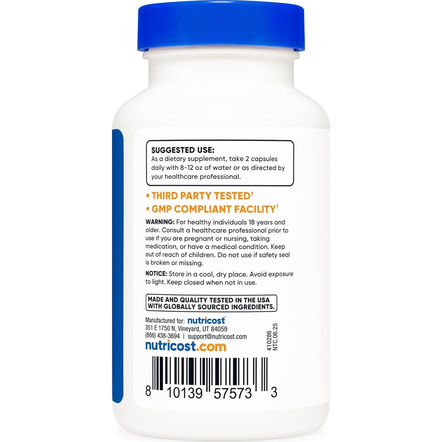 Cápsulas de Cistanche Tubulosa Nutricost 500mg - 120 Unidades