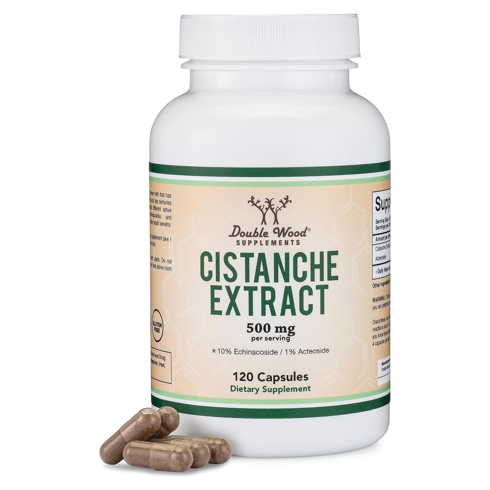 Extracto de Cistanche Tubulosa 500mg Double Wood 120 Cápsulas