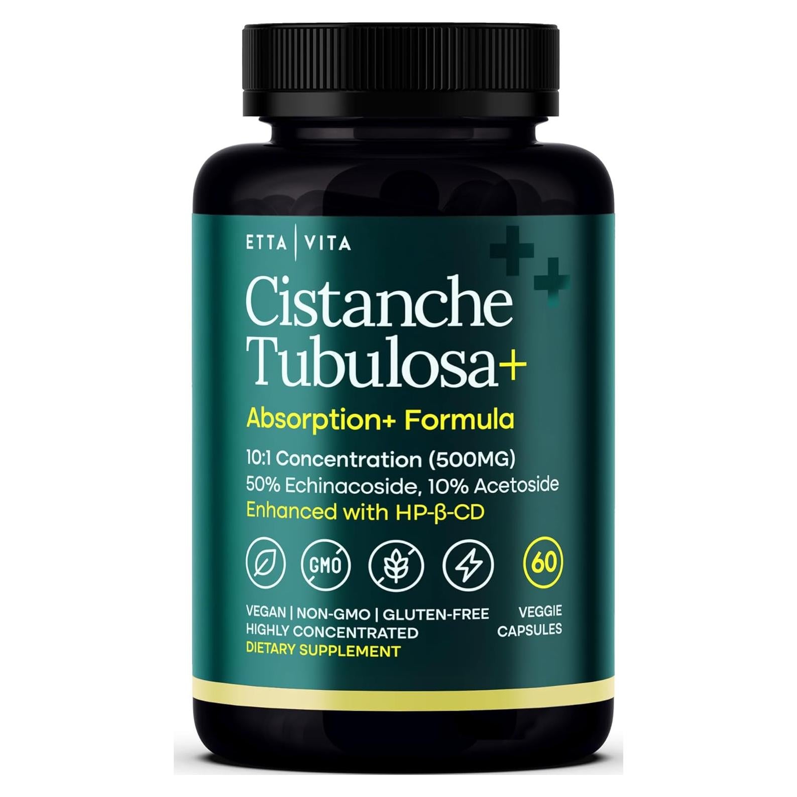 Cápsulas de Cistanche Tubulosa Etta Vita 500 mg - Equilibrio Hormonal