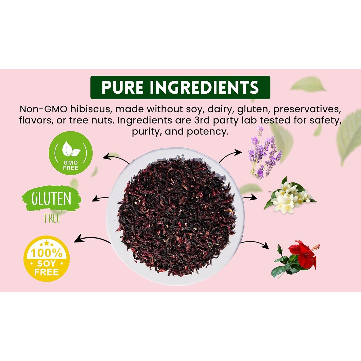 Flores de Hibisco Sueltas Attaya 454g - 100% Naturales, Sin Cafeína