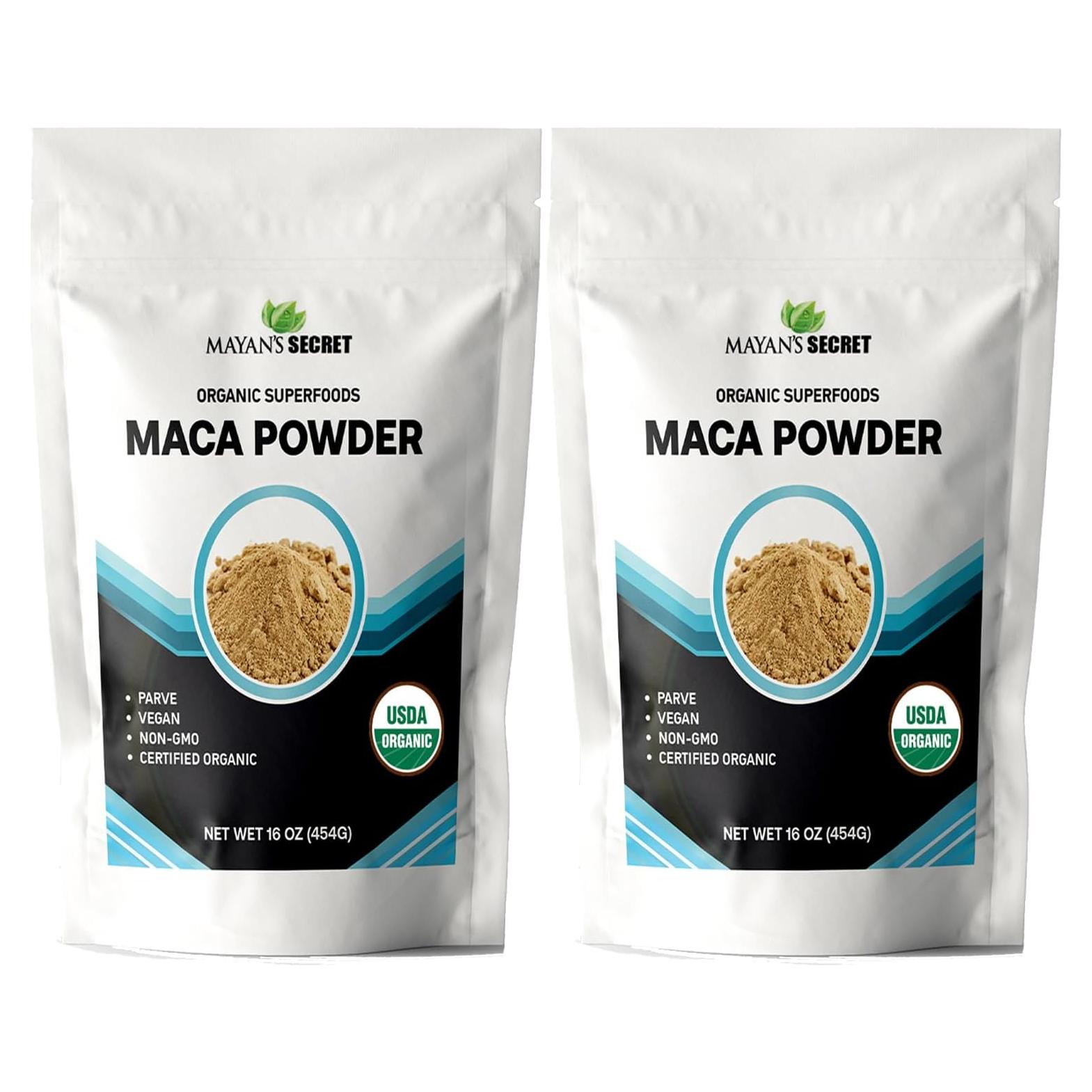 Polvo de Raíz de Maca Orgánico Secreto Maya 908g (2x454g)