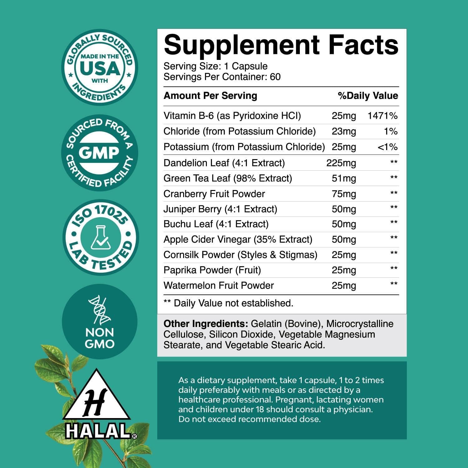 Píldoras Diuréticas Nature Bound 68g - Pérdida de Peso Rápida