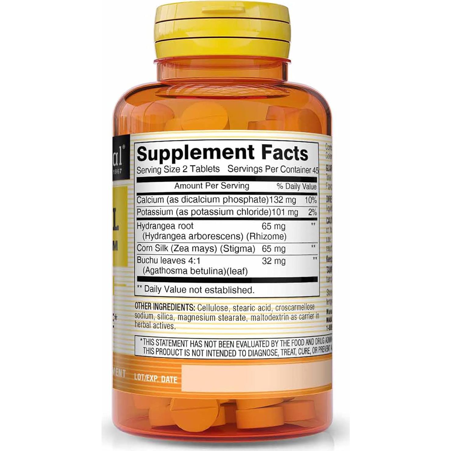 Píldoras de Agua Natural Mason con Potasio y Calcio - 90 Tabletas