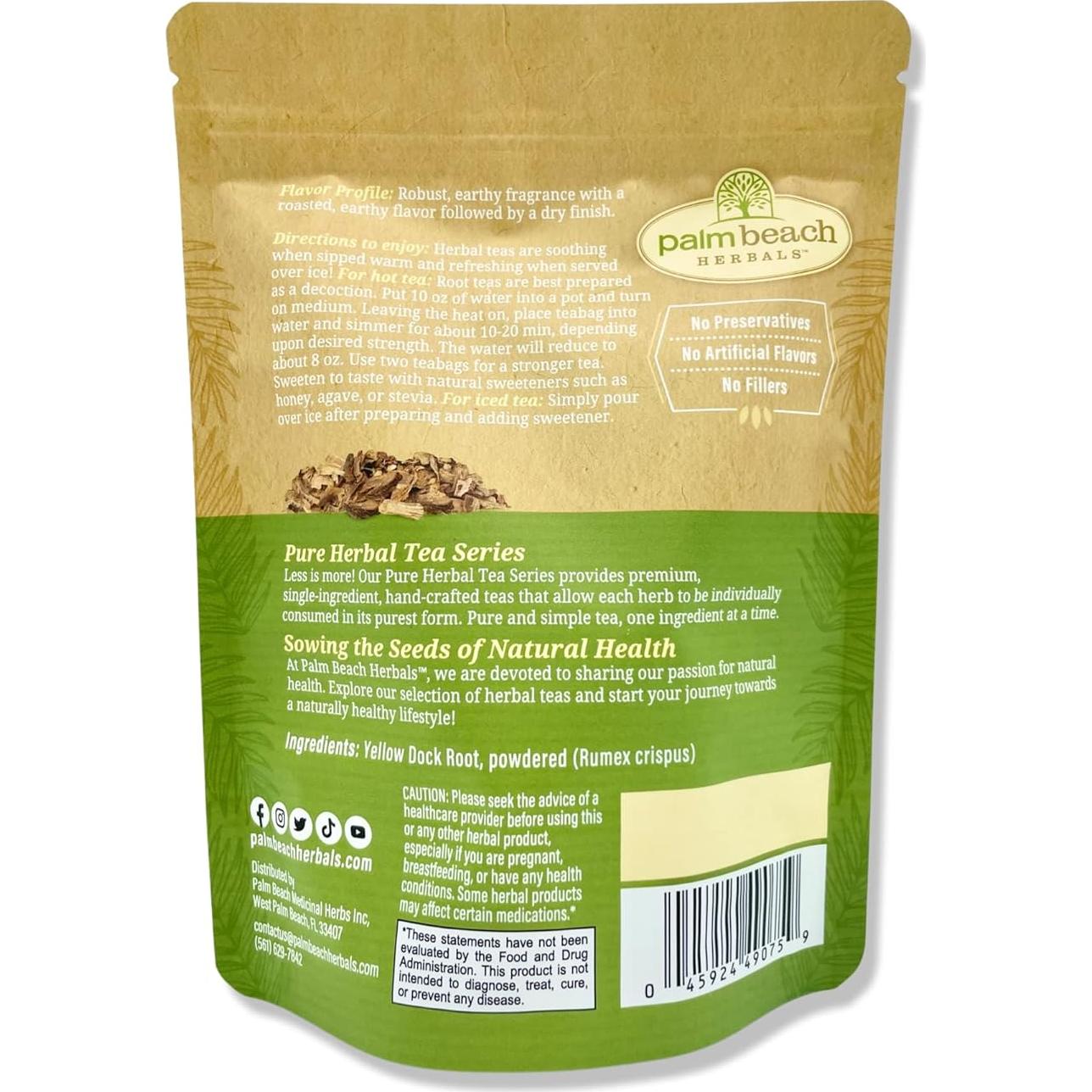 Té de Raíz de Dock Amarillo Palm Beach 30 Bolsitas 45g