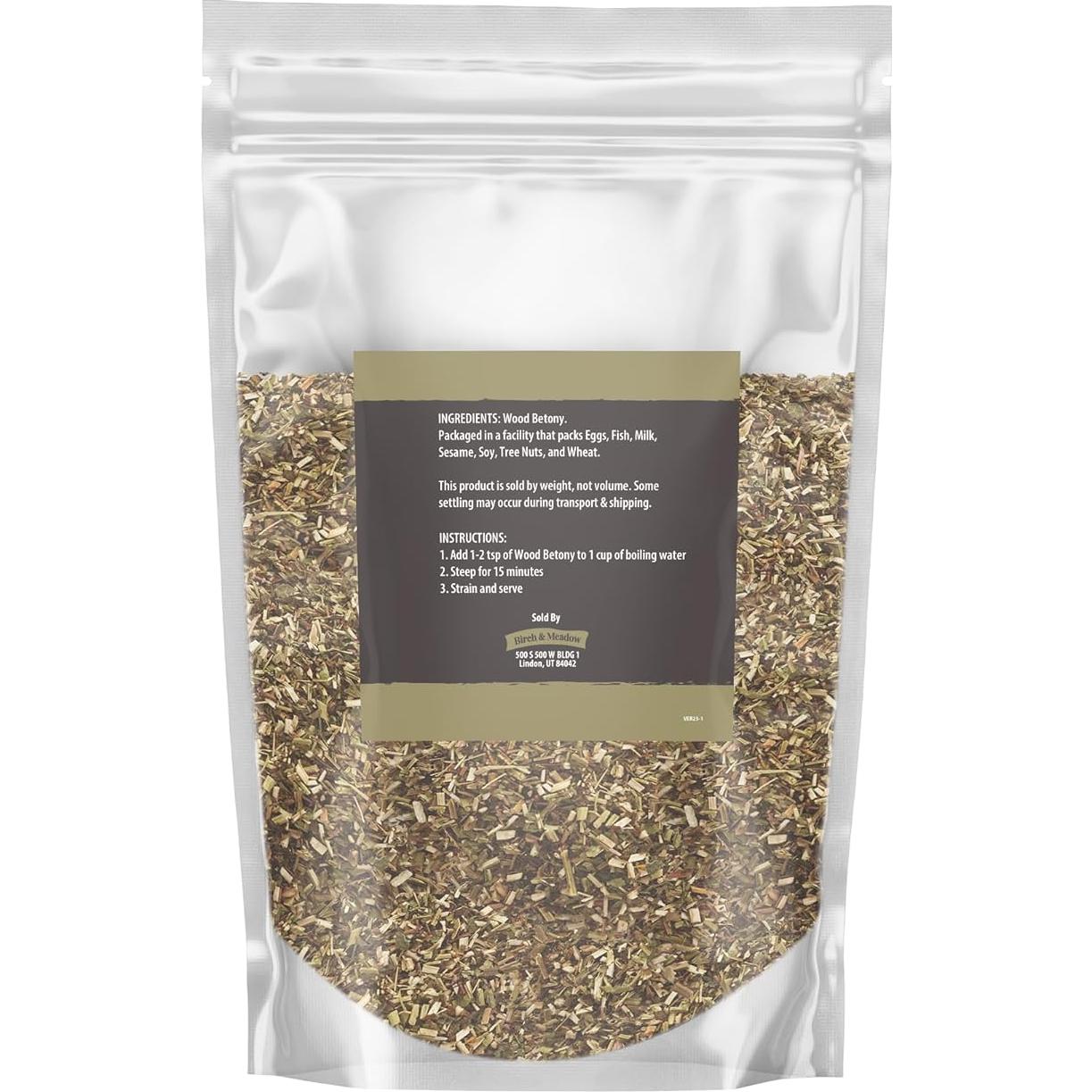 Betónica Abeto y Pradera 113.4g Cortada y Tamizada No GMO