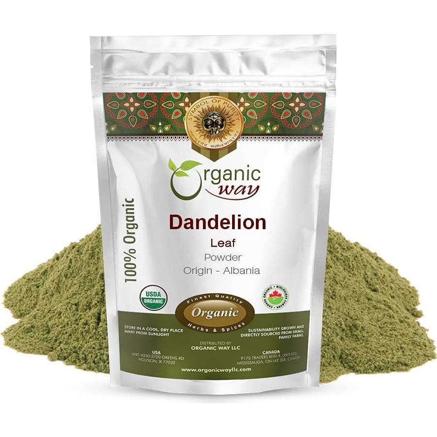 Polvo de Hoja de Diente de León Orgánico 113g - Organic Way