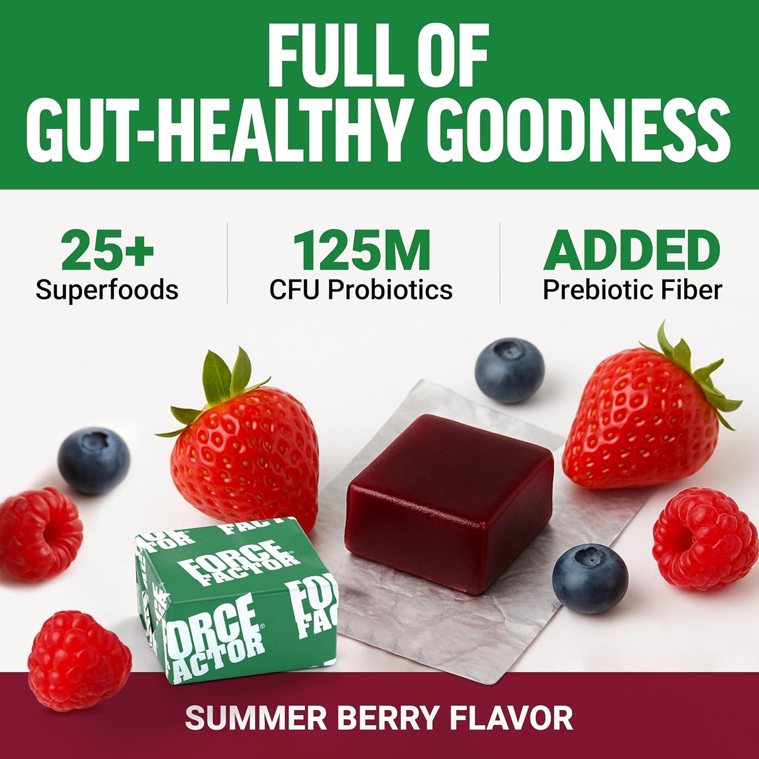 Gomas Blandas Force Factor Smarter Greens 60 Unidades