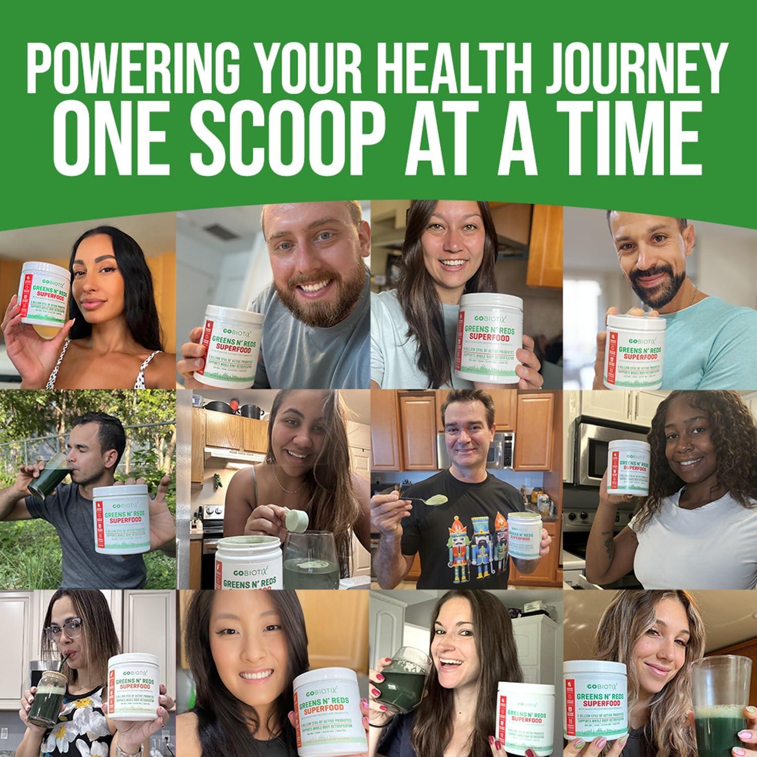 Polvo de Verduras y Rojas GoBiotix 218g - Superalimento Probiotico