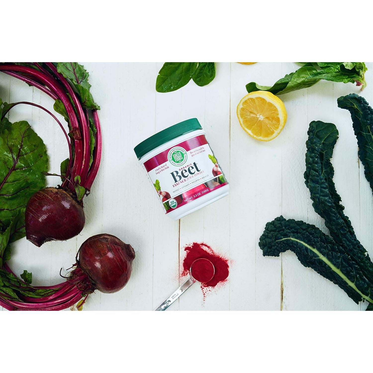 Esencia de Remolacha Green Foods 150g - Polvo Orgánico Nutritivo