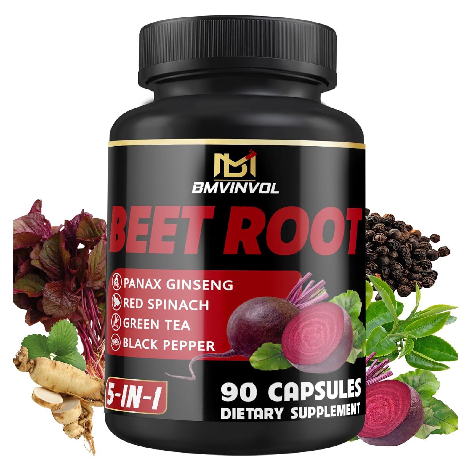Cápsulas de Remolacha BMVINVOL 90 Unidades - Energía y Digestión