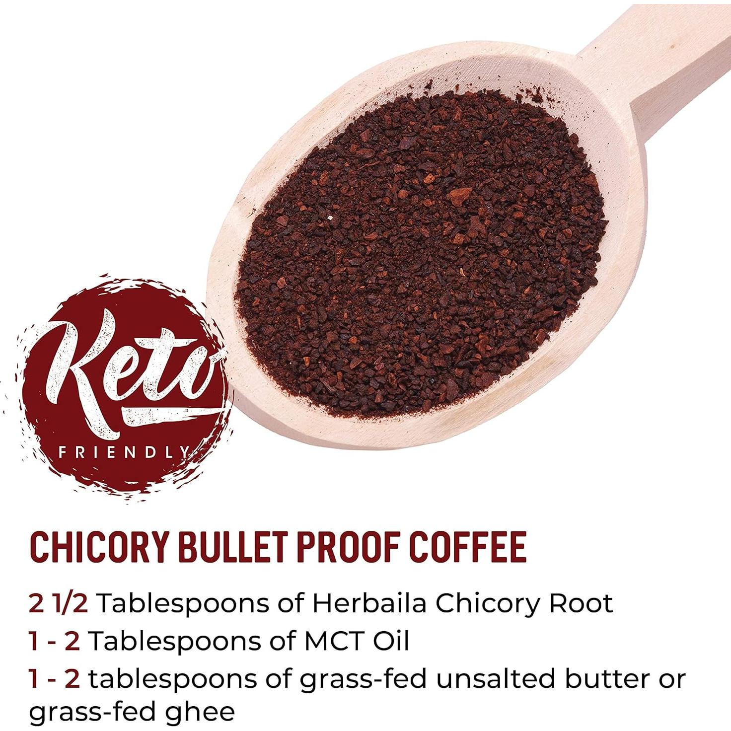 Granulados de Raíz de Achicoria Tostados Herbaila 0.45 kg - Café Sin Cafeína