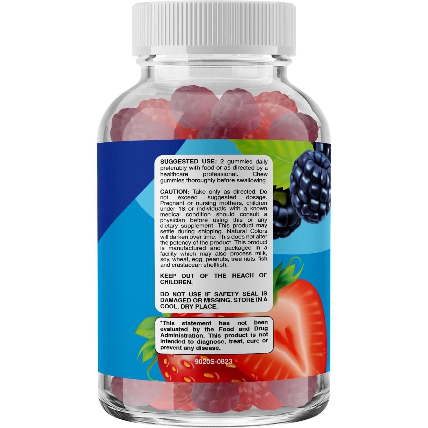 Gomitas de fibra veganas Phytoral 120 unidades sin azúcar