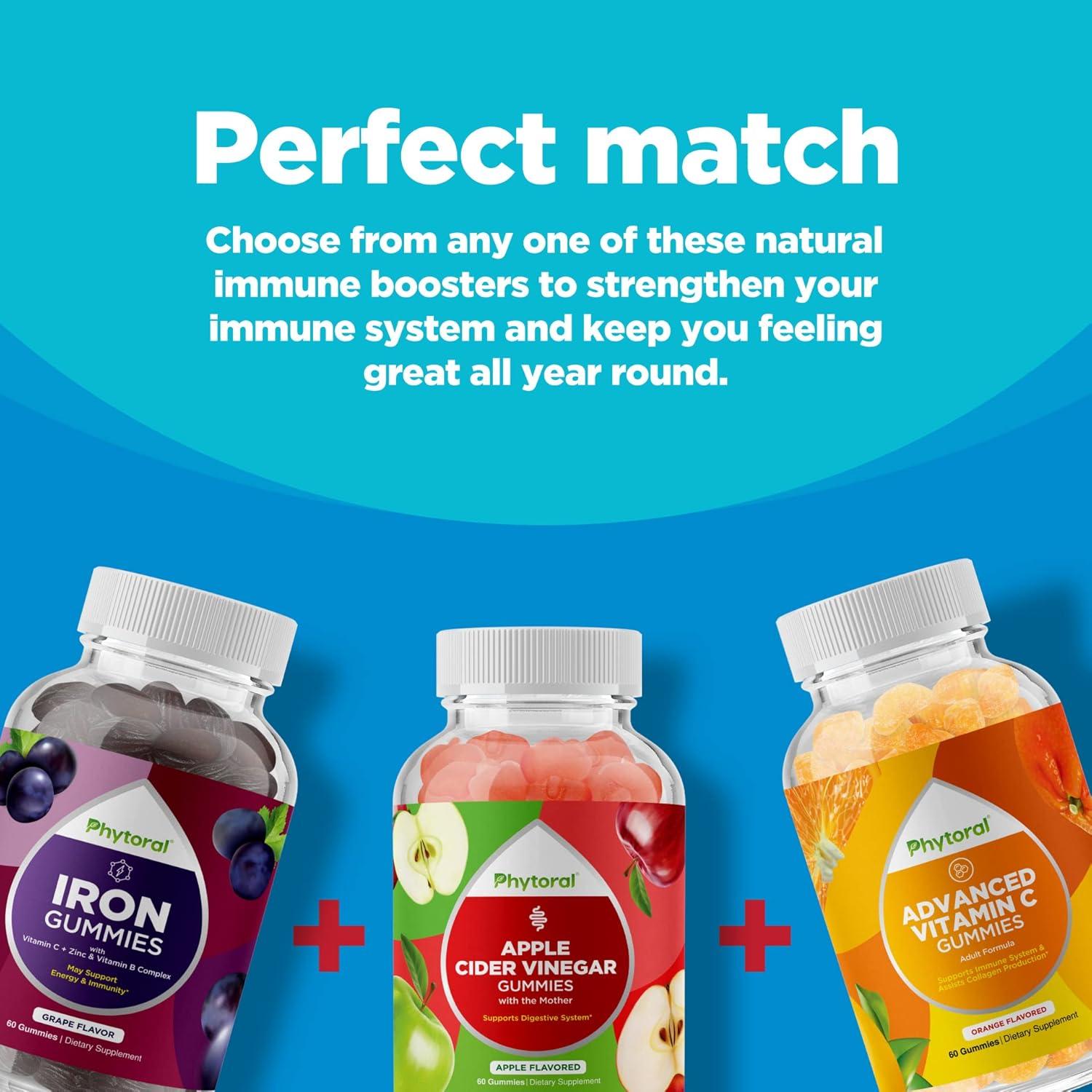 Gomitas de fibra veganas Phytoral 120 unidades sin azúcar