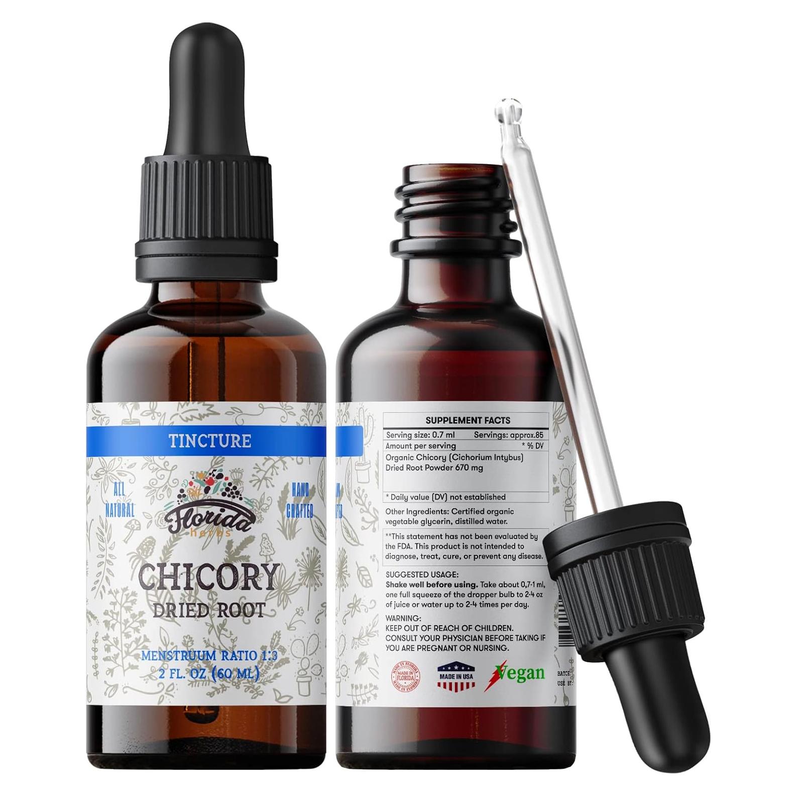 Extracto de Achicoria Orgánica Florida Herbs 60 ml - Pérdida de Apetito