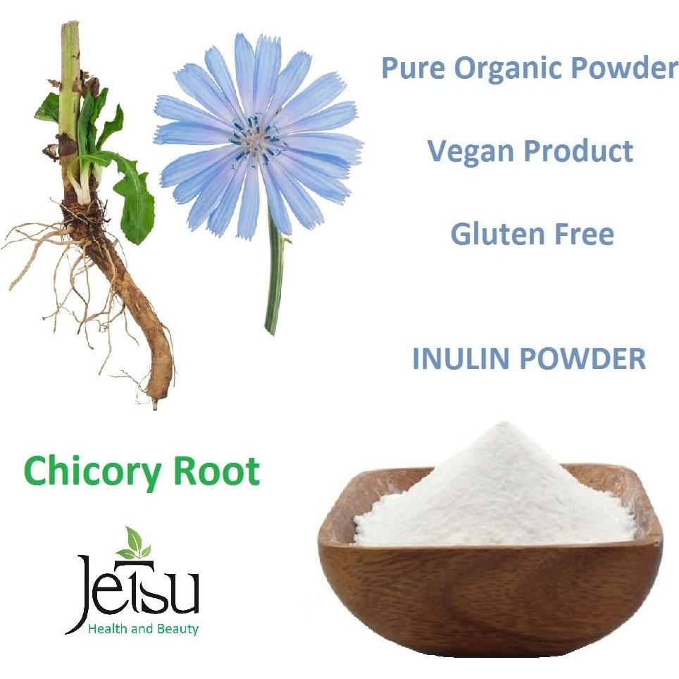 Polvo de Inulina Orgánica Jetsu 227g - Fibra Prebiótica Salud Digestiva