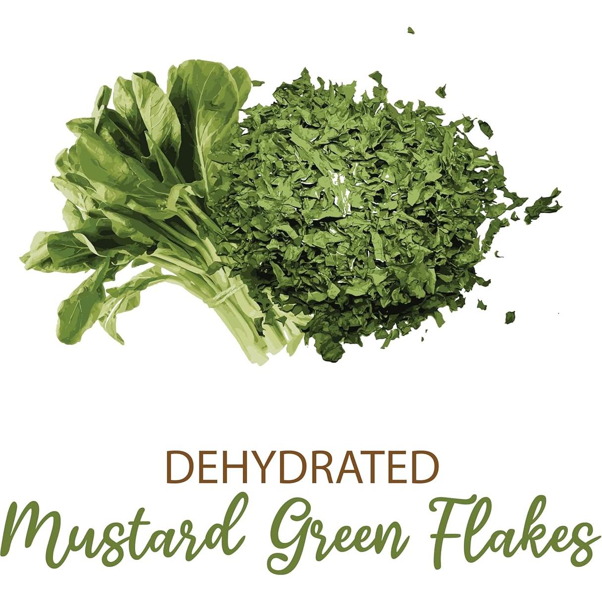 Hojas Verdes de Mostaza Deshidratadas SHROOTS 30 g Sin Gluten