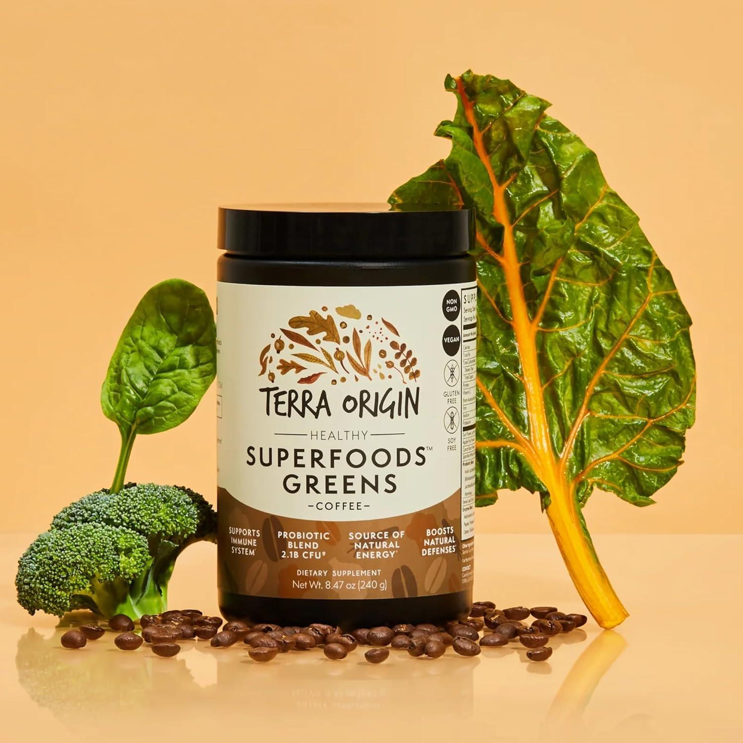 TERRA ORIGIN Superalimento Verde 240g - Soporte Inmunológico y Digestivo