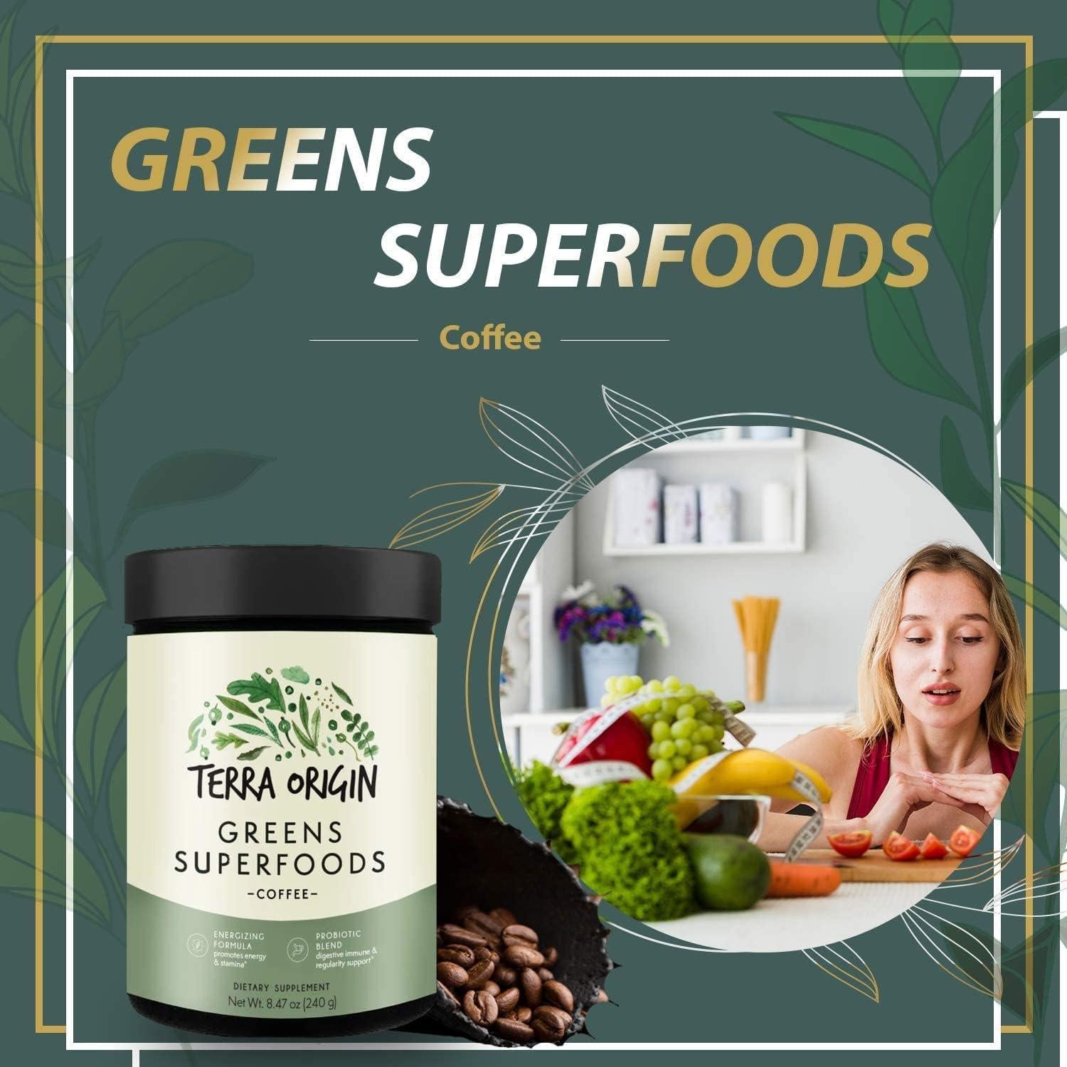 TERRA ORIGIN Superalimento Verde 240g - Soporte Inmunológico y Digestivo