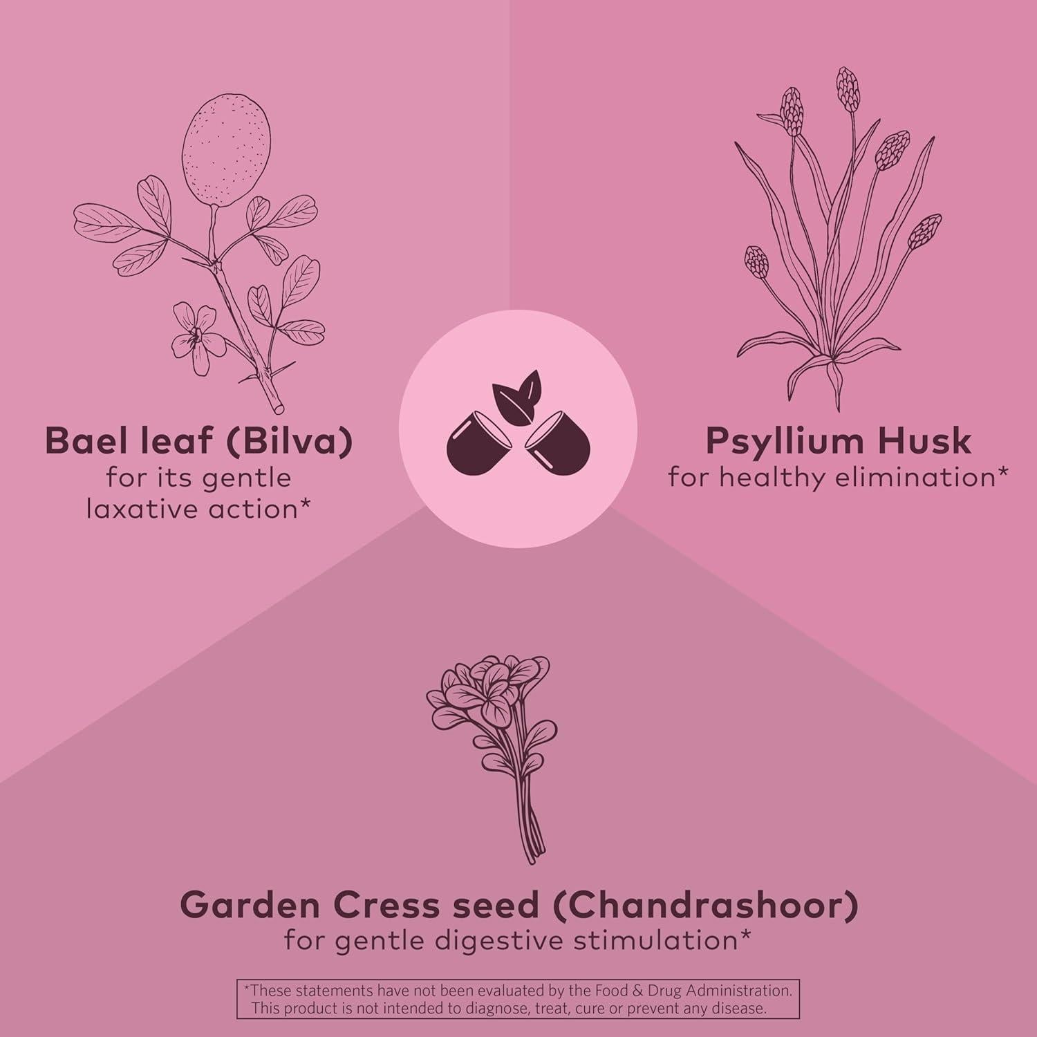 Suplemento Laxante Herbal Organic India - 60 Cápsulas Veganas