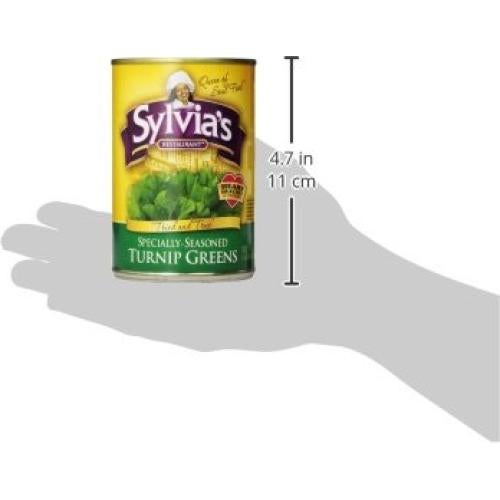 Verduras de Nabo Sazonadas Sylvia 12 Latas 410g - Sabor Soul