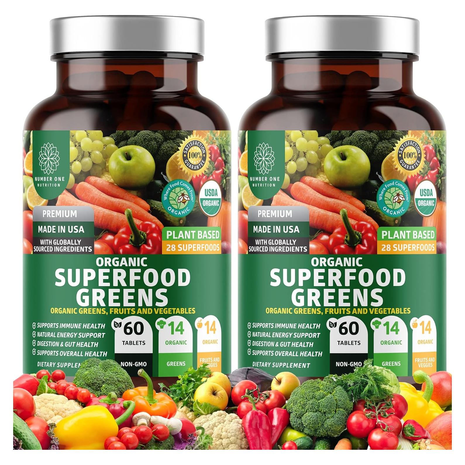 Suplemento Natural N1N Superalimento Verde Orgánico 120 Ct